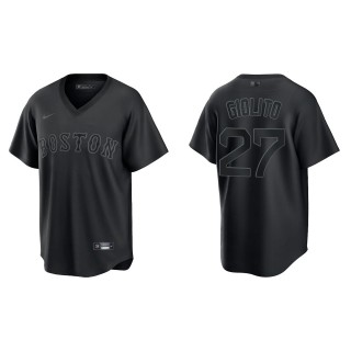 Lucas Giolito Men's Chicago White Sox Black Pitch Black Fashion Replica Jersey