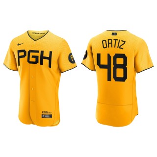 Luis Ortiz Pittsburgh Pirates Gold City Connect Authentic Jersey