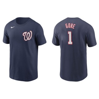 MacKenzie Gore Men's Washington Nationals Juan Soto Nike Navy Name & Number T-Shirt