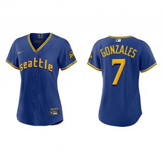 Marco Gonzales Women's Seattle Mariners Royal 2023 City Connect Replica Jersey