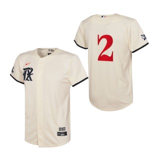 Marcus Semien Youth Rangers Cream City Connect Replica Jersey
