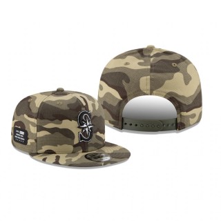 Seattle Mariners Camo 2021 Armed Forces Day 9FIFTY Adjustable Hat