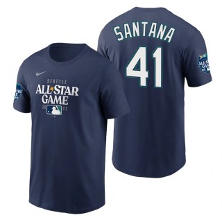 Seattle Mariners Carlos Santana Navy 2023 MLB All-Star Game T-Shirt