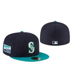 Mariners Navy Aqua Centennial Collection 59FIFTY Fitted Hat