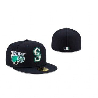 Mariners City Patch Navy 59Fifty Fitted Cap
