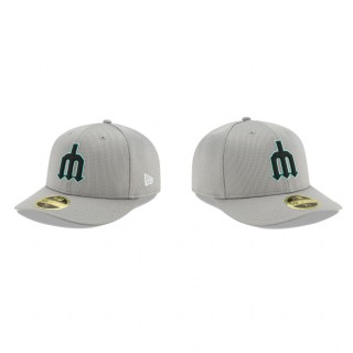Mariners Clubhouse Gray Low Profile 59FIFTY Fitted Hat