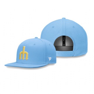 Seattle Mariners Light Blue Cooperstown Collection Core Snapback Hat