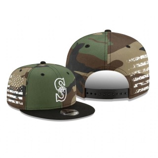 Seattle Mariners Camo Flag Fade 9FIFTY Snapback Hat