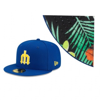 Mariners Royal Floral Under Visor 1973 World Series Replica 59FIFTY Hat