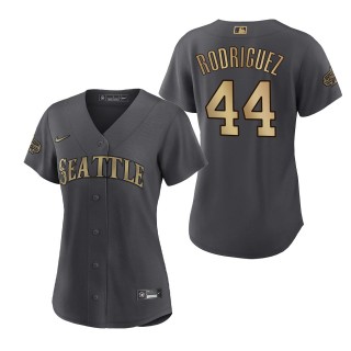 Women's Julio Rodriguez Seattle Mariners American League Charcoal 2022 MLB All-Star Game Replica Jersey