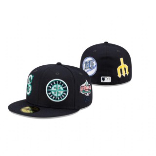Mariners Patch Pride Navy 59Fifty Fitted Cap