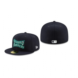 Mariners Navy Team Mirror 59FIFTY Fitted Hat