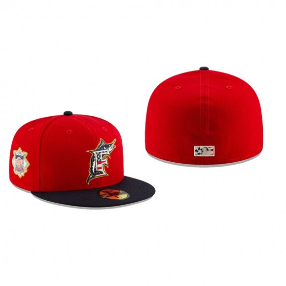 2019 Stars & Stripes Marlins On-Field 59FIFTY Hat