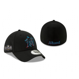 Marlins Black 2020 Postseason 39THIRTY Flex Hat