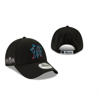 Miami Marlins Black 2020 Postseason 9FORTY Adjustable Hat
