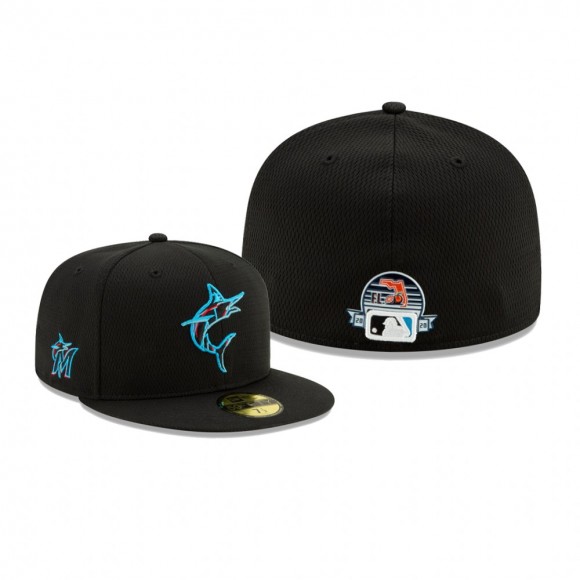 Marlins 2020 Spring Training Black 59FIFTY Fitted Hat