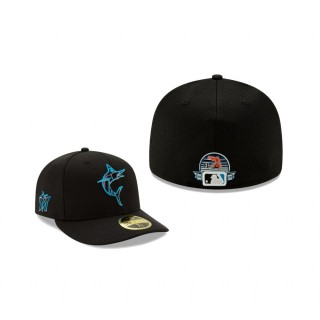 Marlins 2020 Spring Training Black Low Profile 59FIFTY Fitted Hat