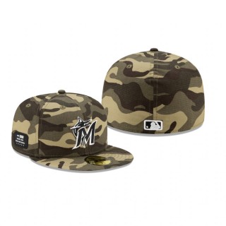 Marlins Camo 2021 Armed Forces Day Hat