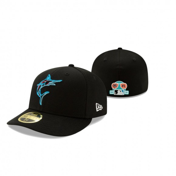 Marlins 2021 Spring Training Black Low Profile 59FIFTY Cap