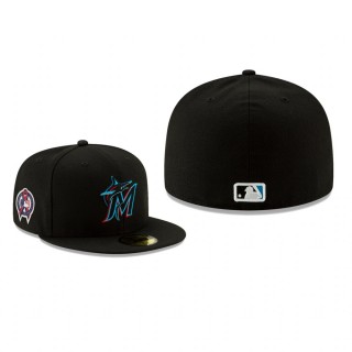Marlins Black 9/11 Remembrance Sidepatch 59FIFTY Fitted Hat