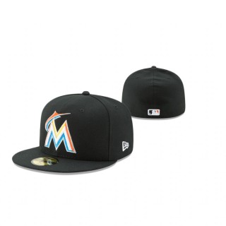 Marlins Black Authentic Collection Hat