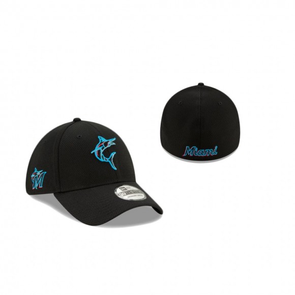 Marlins Black Batting Practice Hat