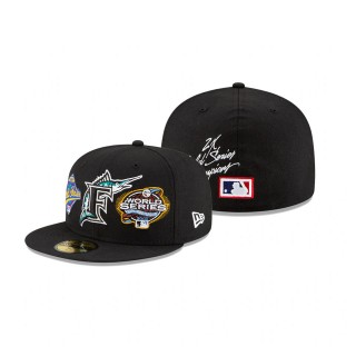 Marlins 2x World Series Champions 59FIFTY Fitted Black Hat