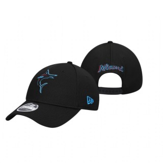 Miami Marlins Black Clubhouse 9FORTY Snapback Hat