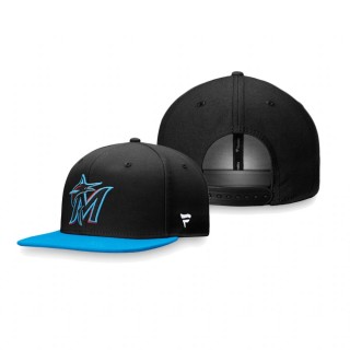 Miami Marlins Black Core Adjustable Snapback Hat