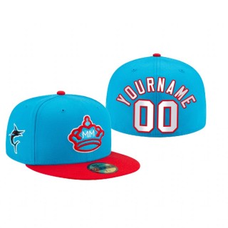 Marlins Custom Blue City Connected Hat