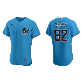 Jacob Berry Marlins Blue Authentic Alternate Jersey