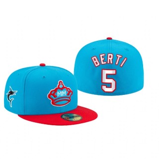Marlins Jon Berti Blue City Connected Hat
