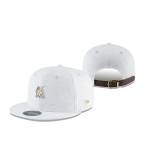 Miami Marlins Gray Micro Stitch 9Fifty Snapback Hat