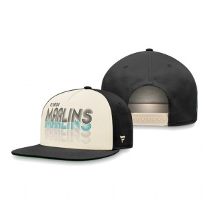 Florida Marlins Natural True Classic Gradient Snapback Hat