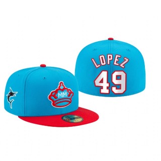 Marlins Pablo Lopez Blue City Connected Hat