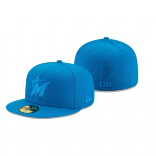 Marlins Blue Spring Color Basic 59FIFTY Fitted Hat