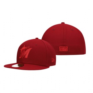 Marlins Cardinal Tonal Hat