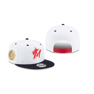 Marlins Americana 9FIFTY Snapback White Hat