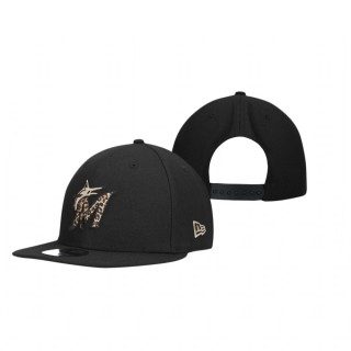 Miami Marlins Black Wild 9FIFTY Snapback Hat