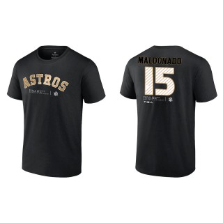 Martin Maldonado Houston Astros Black 2022 World Series Champions T-Shirt