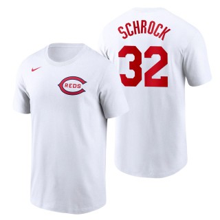 Men's Cincinnati Reds Max Schrock White 2022 Field of Dreams T-Shirt