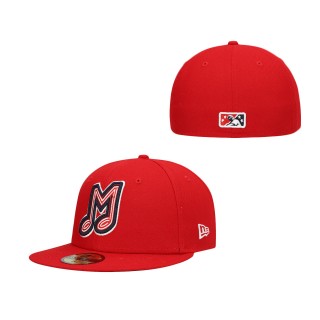 Memphis Redbirds Red Authentic Collection Team Home 59FIFTY Fitted Hat