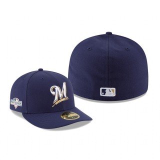 Men's Brewers Navy 2019 Postseason Home Low Profile 59FIFTY Fitted Sidepatch Hat