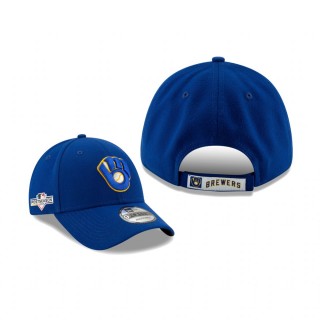 Men's Milwaukee Brewers Royal 2019 Postseason Alternate 9FORTY Adjustable Sidepatch Hat
