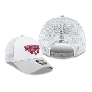 Men's St. Louis Cardinals White Gray 2019 NL Central Division Champions 9FORTY Adjustable Trucker Hat