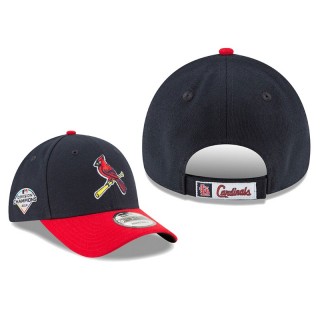 Men's St. Louis Cardinals Navy Red 2019 Postseason Alternate 9FORTY Adjustable Sidepatch Hat