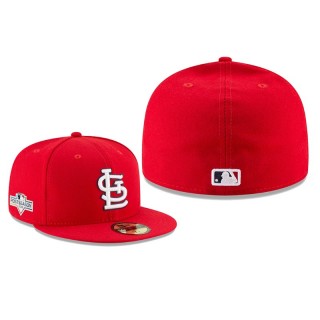 Men's Cardinals Red 2019 Postseason 59FIFTY Fitted Sidepatch Hat