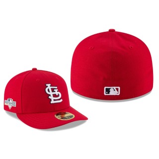 Men's Cardinals Red 2019 Postseason Low Profile 59FIFTY Fitted Sidepatch Hat