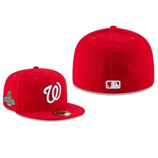 Men's Nationals Red 2019 World Series Champions 59FIFTY Fitted Hat