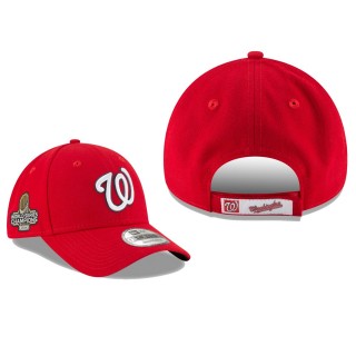Men's Washington Nationals Red 2019 World Series Champions 9FORTY Adjustable Sidepatch Hat